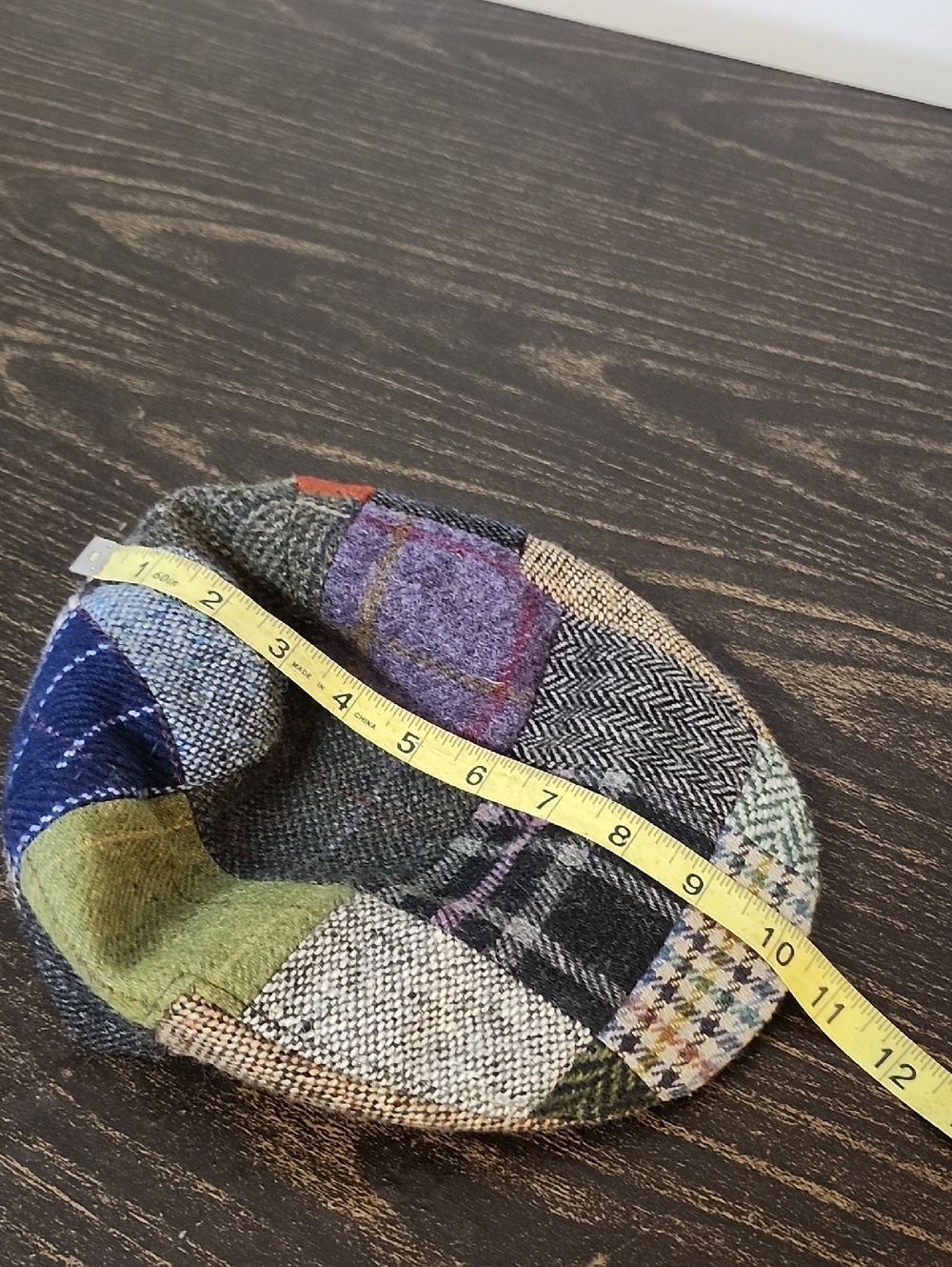 John Hanly Ireland New Wool Patch Donegal Tweed Hat Os View 6